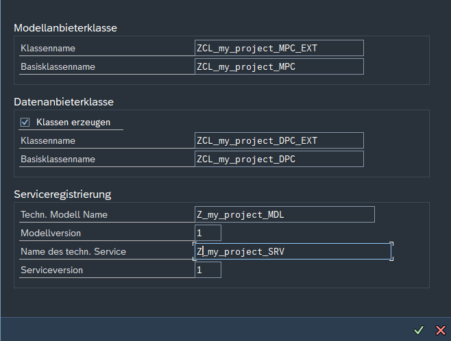 model service definition